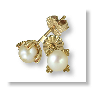 Trefoil Small Pearl Earrings